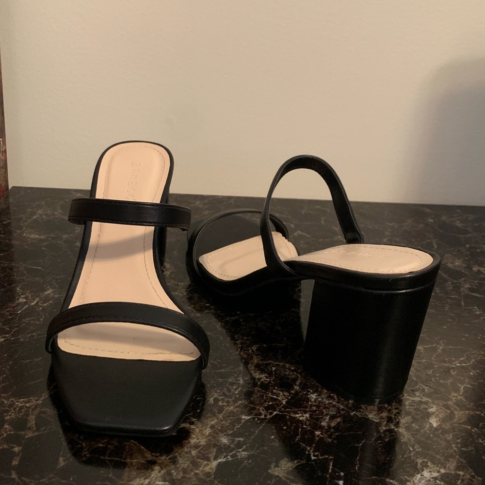 Bamboo | Square Toed Block Heels